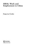 HRM, Work and Employment in China