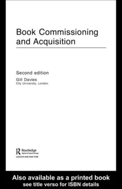 Gill Davies - Book Commissioning and Acquisition, E-bok
