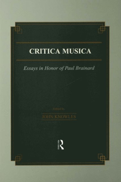 J. Knowles - Critica Musica, E-bok