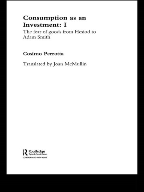 Cosimo Perrotta - Consumption as an Investment, E-bok