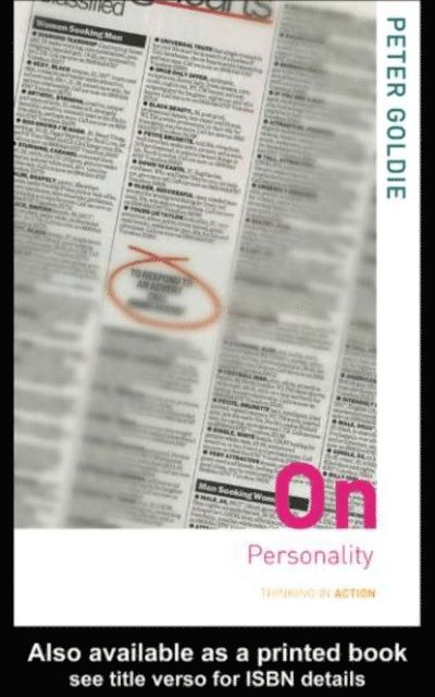 Peter Goldie - On Personality, E-bok