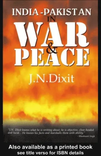 J. N. Dixit - India-Pakistan in War and Peace, E-bok. Tillgänglighet: Lägg i varukorg