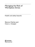 Managing the Risk of Workplace Stress