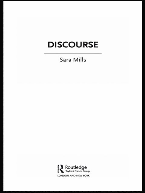 Sara Mills - Discourse, E-bok