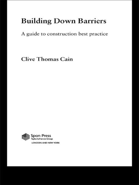 Clive Thomas Cain - Building Down Barriers, E-bok. Tillgänglighet: Lägg i varukorg