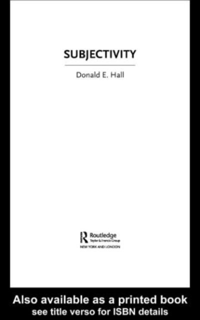 Donald Hall - Subjectivity, E-bok