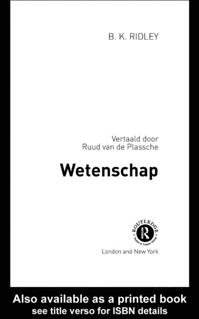 Brian Ridley - Wetenschap, E-bok