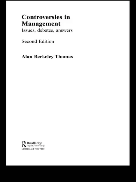 Alan B Thomas - Controversies in Management, E-bok. Tillgänglighet: Lägg i varukorg