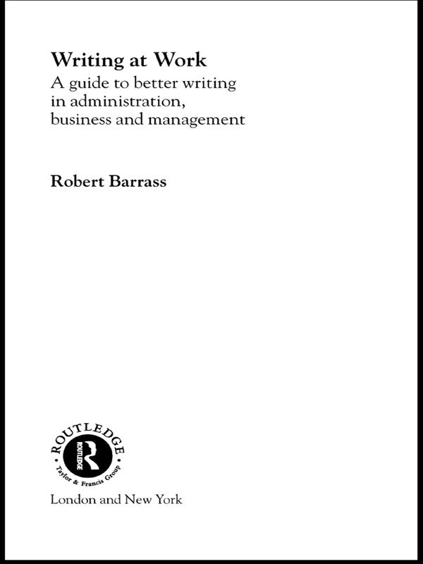 Robert Barrass - Writing at Work, E-bok. Tillgänglighet: Lägg i varukorg