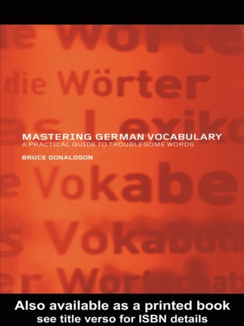 Bruce Donaldson - Mastering German Vocabulary, E-bok