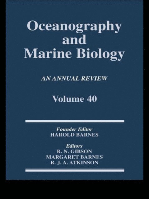 R. J. A. Atkinson, Margaret Barnes, R. N. Gibson - Oceanography and Marine Biology, E-bok