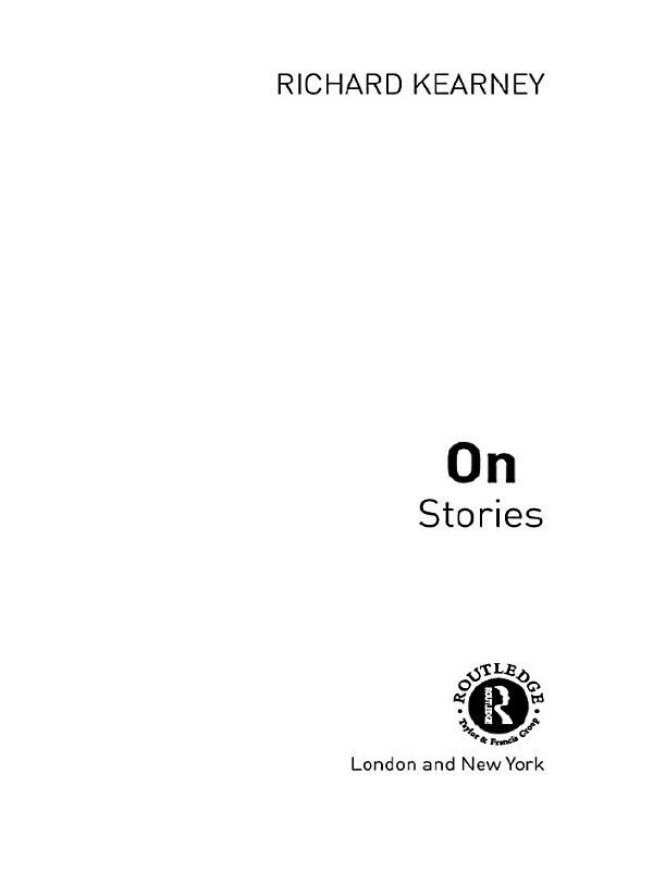 Richard Kearney - On Stories, E-bok