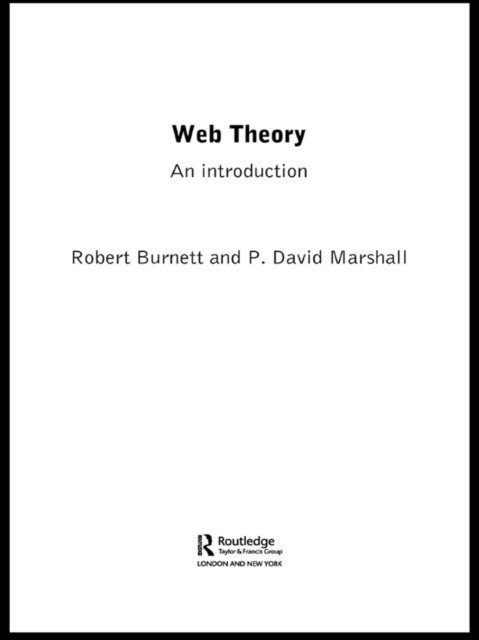 David Marshall, Robert Burnett - Web Theory, E-bok