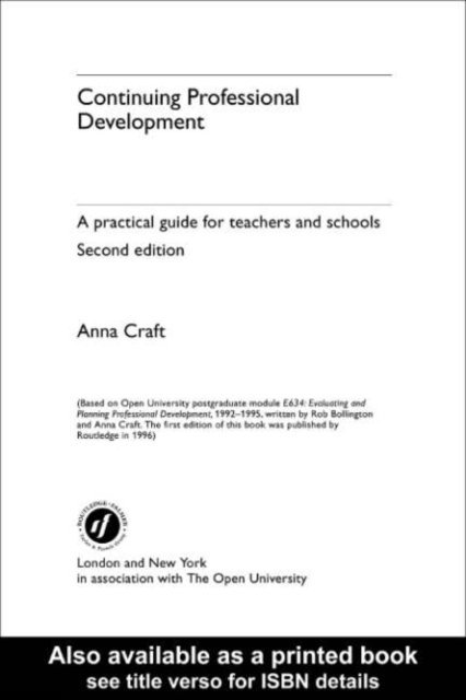 Anna Craft - Continuing Professional Development, E-bok