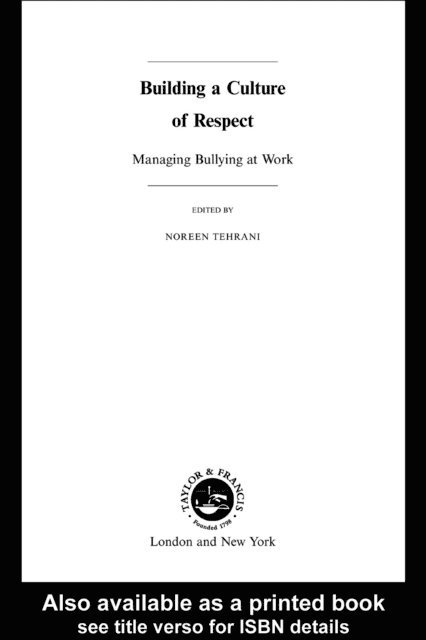 Noreen Tehrani - Building a Culture of Respect, E-bok