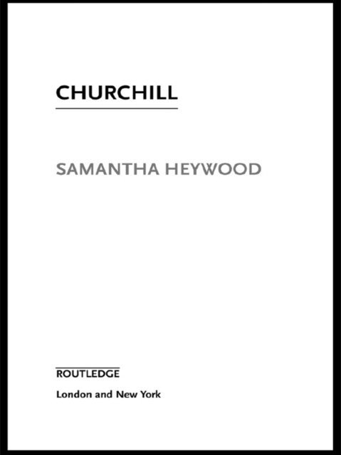 Samantha Heywood - Churchill, E-bok