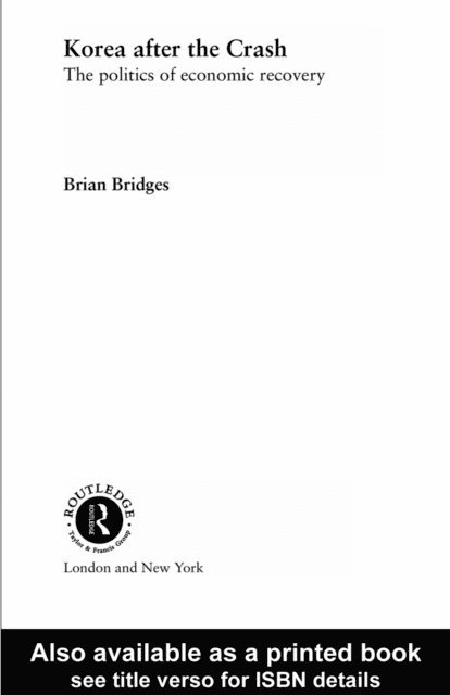 Brian Bridges - Korea after the Crash, E-bok