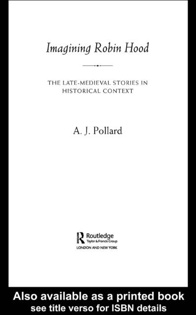 A.J. Pollard - Imagining Robin Hood, E-bok