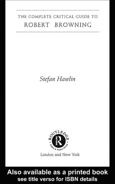 Stefan Hawlin - Robert Browning, E-bok