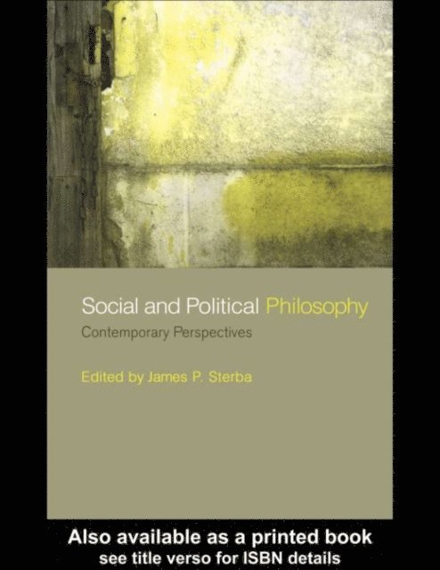 James P. Sterba - Social and Political Philosophy, E-bok