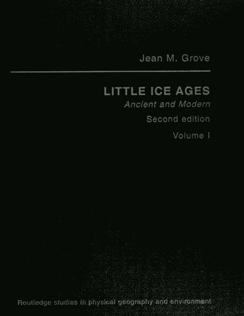 Jean M Grove - Little Ice Ages Vol1 Ed2, E-bok