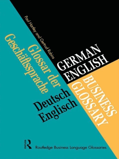 Gertrud Robins, Paul Hartley - German/English Business Glossary, E-bok