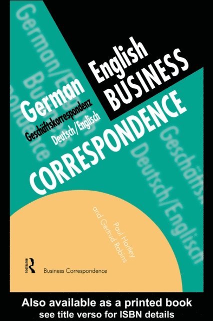 Gertrud Robins, Paul Hartley - German/English Business Correspondence, E-bok