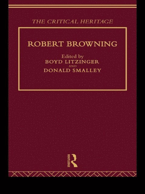 Donald Smalley, Boyd Litzinger - Robert Browning, E-bok. Tillgänglighet: Lägg i varukorg