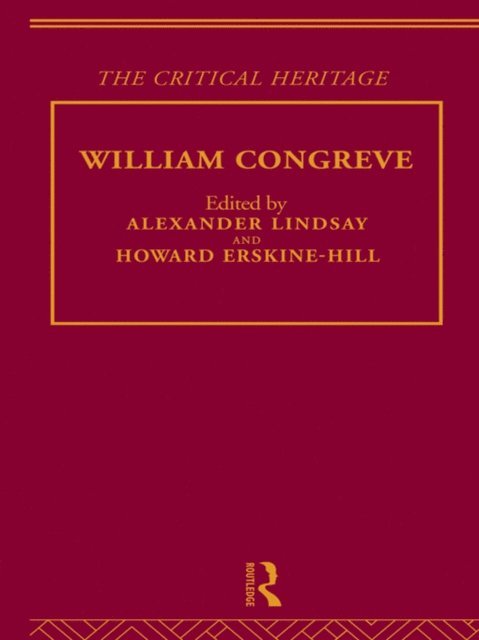 Alexander Lindsay, Howard Erskine-Hill - William Congreve, E-bok