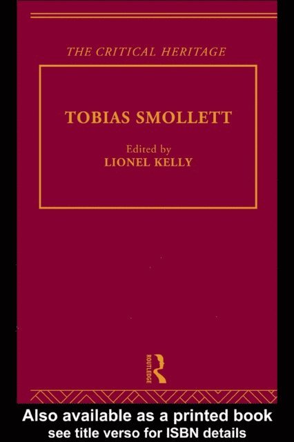 Lionel Kelly - Tobias Smollett, E-bok