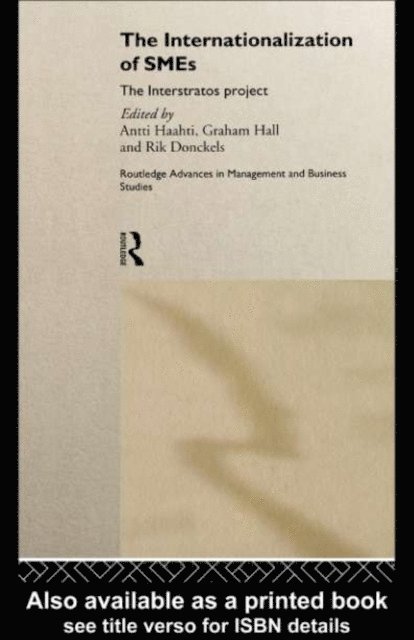 Graham Hall, Antti Haahti, Rik Donckels - Internationalization of Small to Medium Enterprises, E-bok