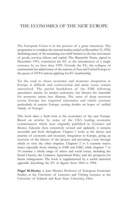 Nigel Healey - Economics of the New Europe, E-bok