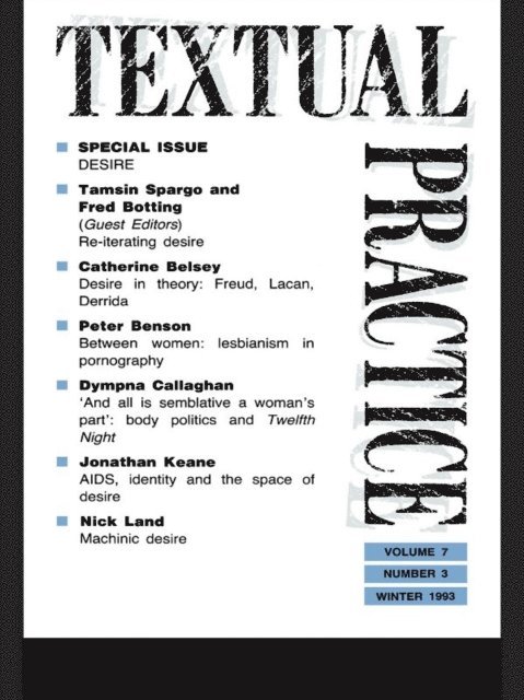 Terence Hawkes - Textual Practice, E-bok
