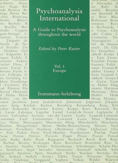 Peter Kutter - Psychoanalysis International, V.1, E-bok