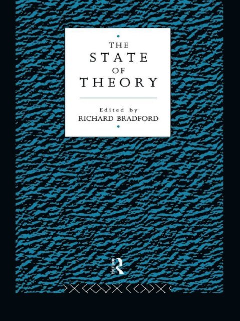 Richard Bradford - State of Theory, E-bok