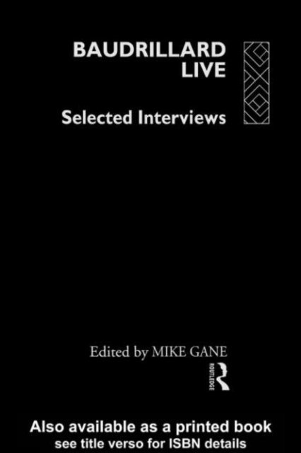 Mike Gane - Baudrillard Live, E-bok