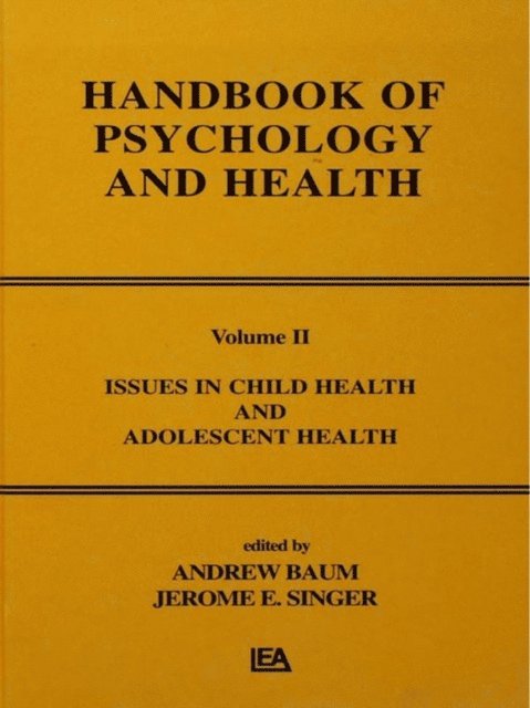 Jerome L. Singer, J. E. Singer, A. Baum - Issues in Child Health and Adolescent Health, E-bok