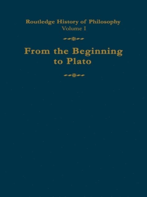C. C. W. Taylor - Routledge History of Philosophy Volume I, E-bok
