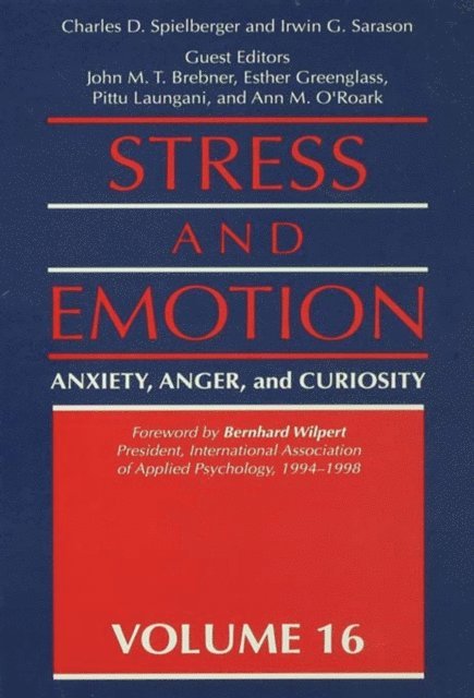 Irwin G. Sarason, Charles D. Spielberger - Stress And Emotion, E-bok