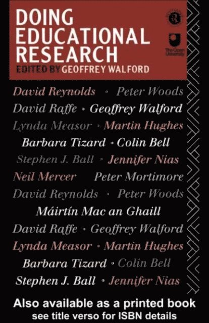 Geoffrey Walford - Doing Educational Research, E-bok