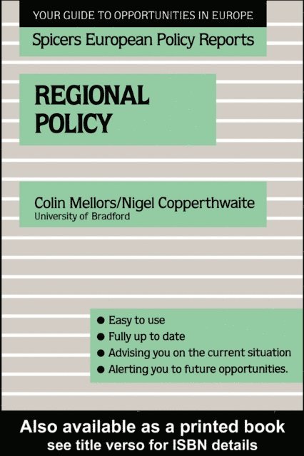 Colin Mellors, Nigel Copperthwaite - Regional Policy, E-bok