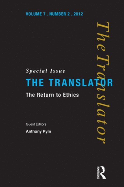 Anthony Pym - Return to Ethics, E-bok