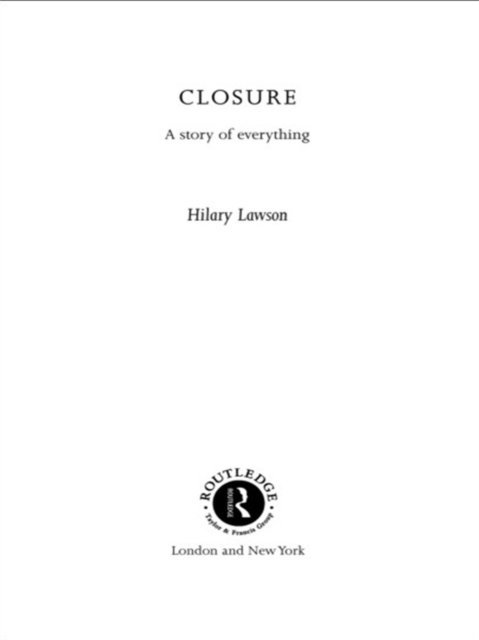 Hilary Lawson - Closure, E-bok