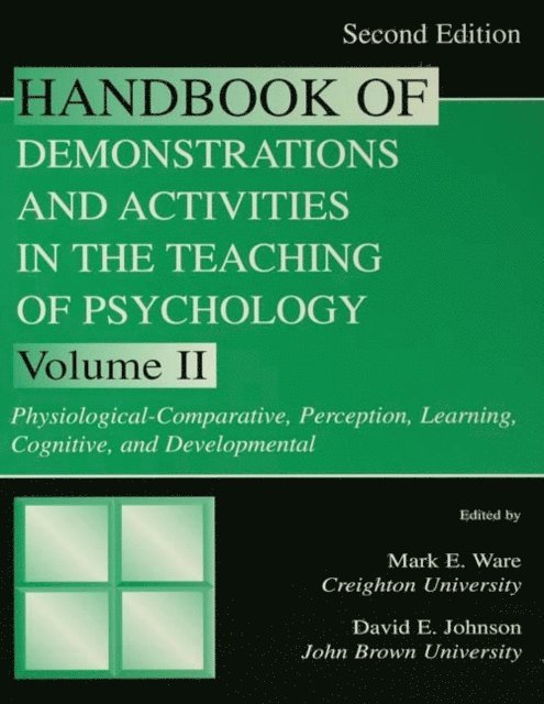 David E. Johnson, Mark E. Ware - Handbook of Demonstrations and Activities in the Teaching of Psychology, E-bok