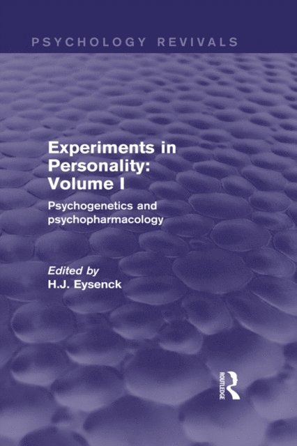H. J. Eysenck - Experiments in Personality: Volume 1, E-bok