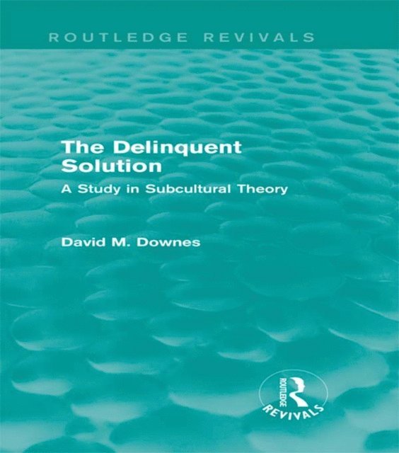 David Downes - Delinquent Solution (Routledge Revivals), E-bok