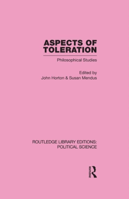 Susan Mendus, John Horton - Aspects of Toleration, E-bok