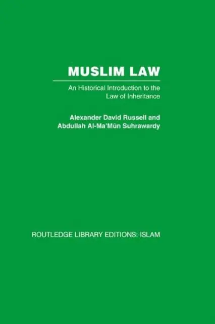 Alexander David Russell - Muslim Law, E-bok. Tillgänglighet: Lägg i varukorg