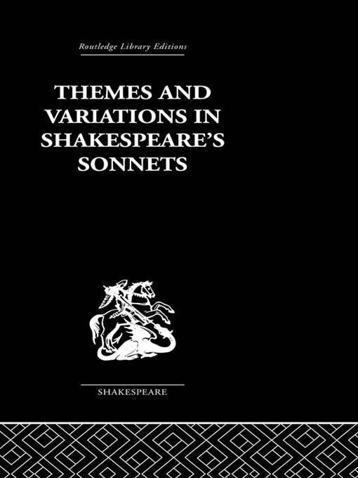J B Leishman - Themes and Variations in Shakespeare's Sonnets, E-bok