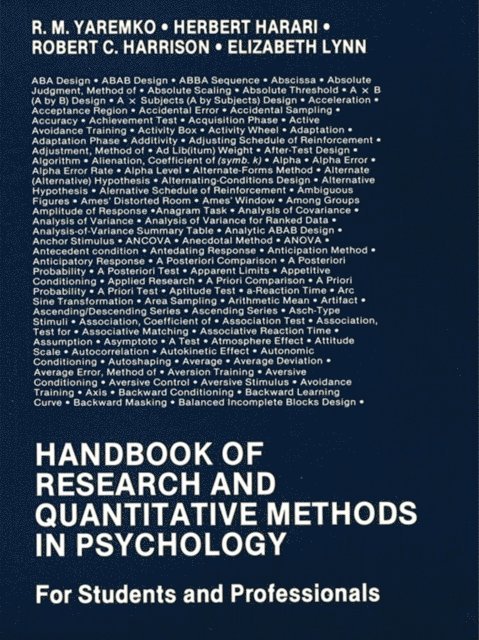 R.M. Yaremko - Handbook of Research and Quantitative Methods in Psychology, E-bok